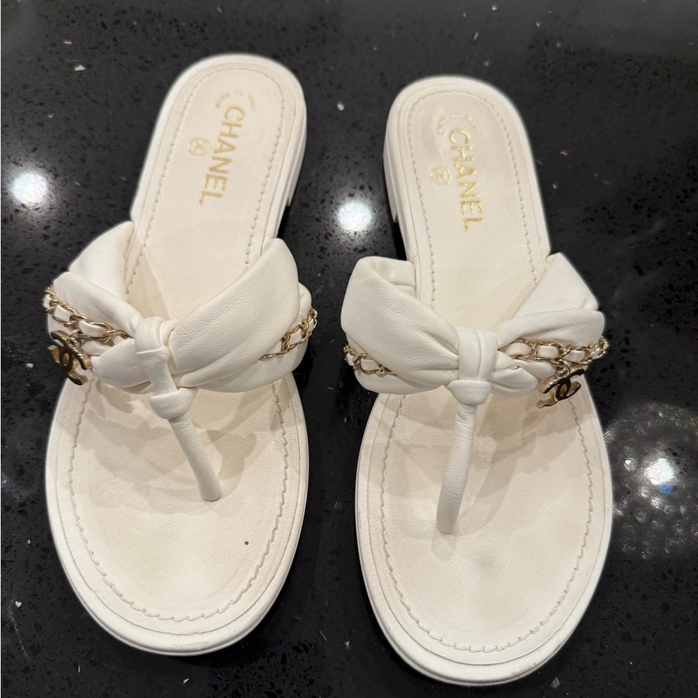 Chanel White Women's Sandals